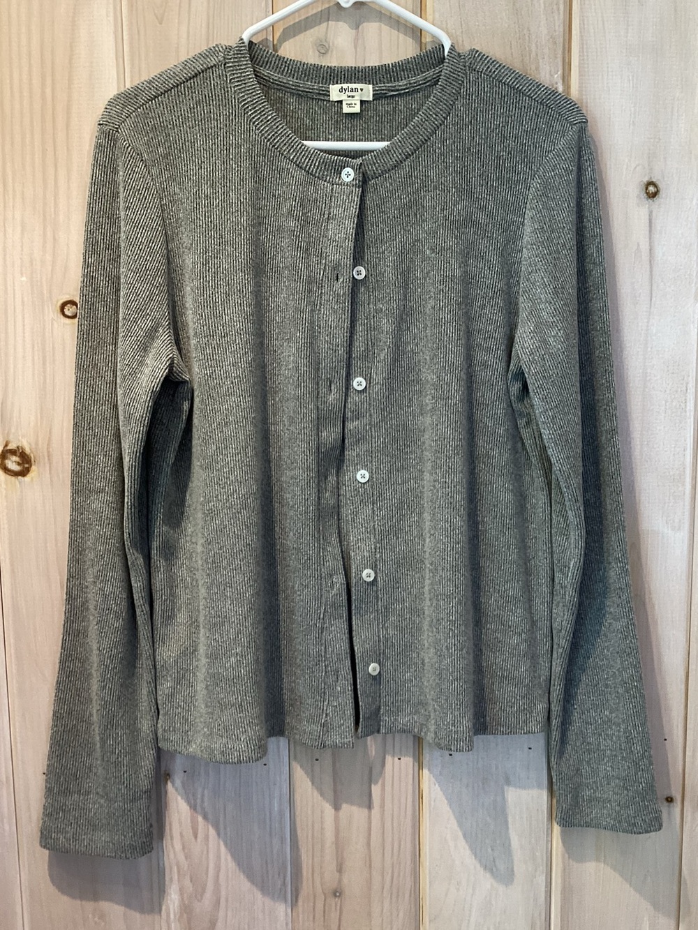 Dylan Rowan Rib Cardigan Size Large - Picture 3 of 6